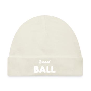 Soccer Ball - Soccer - Baby Premium Organic Mütze - Naturweiß - Vorne