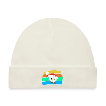 Schneemann - Baby Premium Organic Mütze - Naturweiß - Vorne