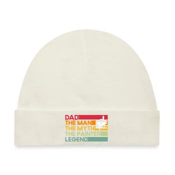 Farbe mischen Dekorateur Bautenmaler Geschenk - Baby Premium Organic Mütze - Naturweiß - Vorne