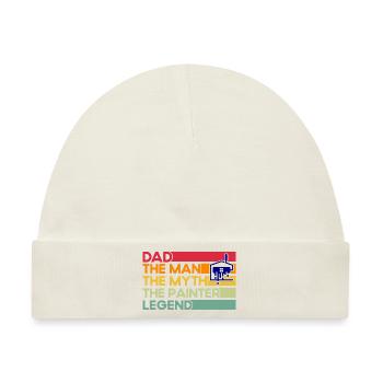 Farbe mischen Dekorateur Bautenmaler Geschenk - Baby Premium Organic Mütze - Naturweiß - Vorne