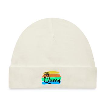 Queen - Baby Premium Organic Mütze - Naturweiß - Vorne