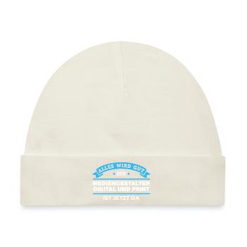 Mediengestalter Digital Print Design für Profis - Baby Premium Organic Mütze - Naturweiß - Vorne