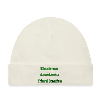 Pferd kaufen - Baby Premium Organic Mütze - Naturweiß - Vorne