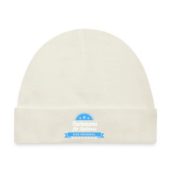 Fachmann Speiseeis Design für stolze Profis - Baby Premium Organic Mütze - Naturweiß - Vorne