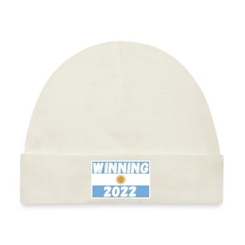 Argentina winning 2022 - Baby Premium Organic Mütze - Naturweiß - Vorne