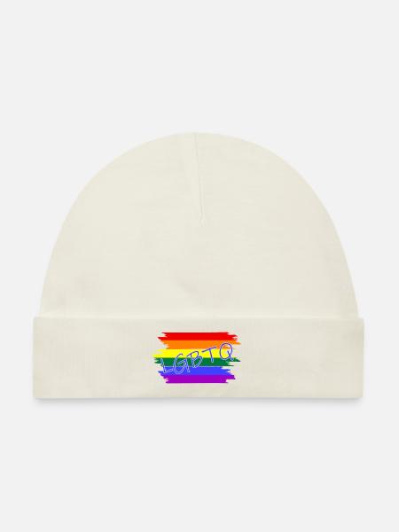 LGBTQ lgbtq - Baby Premium Organic Mütze - Naturweiß