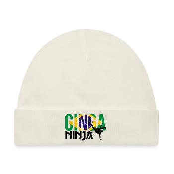 Ginga Capoeira für brasilianische Kampfsportarten - Baby Premium Organic Mütze - Naturweiß - Vorne