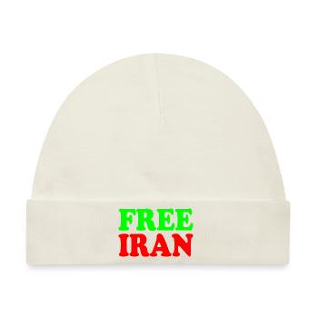 Free iran - Baby Premium Organic Mütze - Naturweiß - Vorne