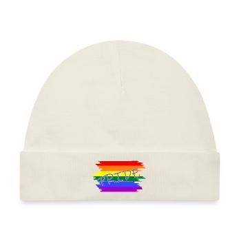 lgbtq pride month - Baby Premium Organic Mütze - Naturweiß - Vorne
