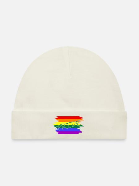 lgbtq pride - Baby Premium Organic Mütze - Naturweiß