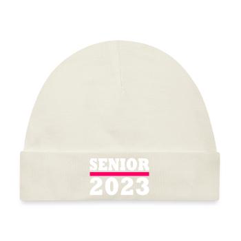 Senior 2023 - Baby Premium Organic Mütze - Naturweiß - Vorne