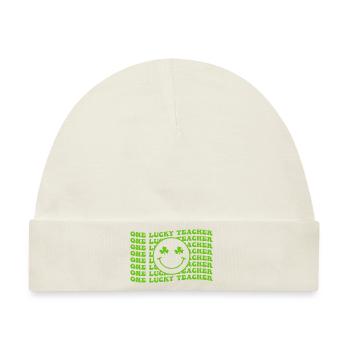 One Lucky Teacher, Show Your Appreciation for Teac - Baby Premium Organic Mütze - Naturweiß - Vorne