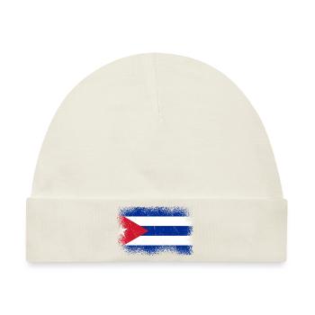 Kuba Flagge Karibik Urlaub Cuba Reise Havanna - Baby Premium Organic Mütze - Naturweiß - Vorne
