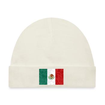 Mexiko Flagge Mexikanische Fahne Mexico Südamerika - Baby Premium Organic Mütze - Naturweiß - Vorne