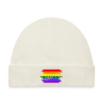 gay pride lgbtq - Baby Premium Organic Mütze - Naturweiß - Vorne