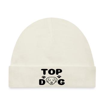 Top Dog - Baby Premium Organic Mütze - Naturweiß - Vorne