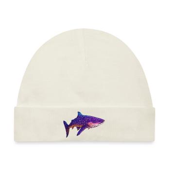 Ein Riese unter den Fischen: Der Walhai - Baby Premium Organic Mütze - Naturweiß - Vorne