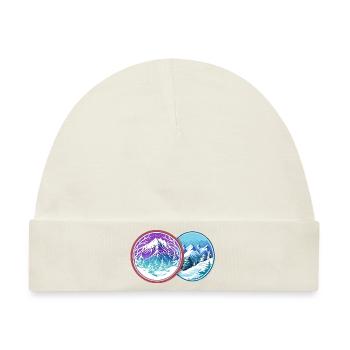 Zweimal im Winter - Baby Premium Organic Mütze - Naturweiß - Vorne