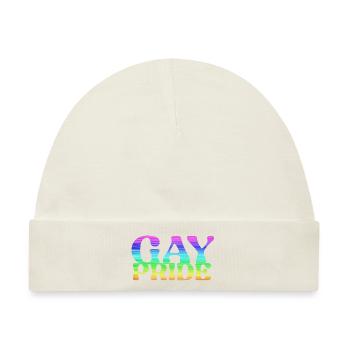 gay pride,pride,regenbogen,LGBT - Baby Premium Organic Mütze - Naturweiß - Vorne