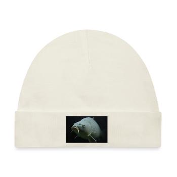 la pêche carpe - Baby Premium Organic Mütze - Naturweiß - Vorne