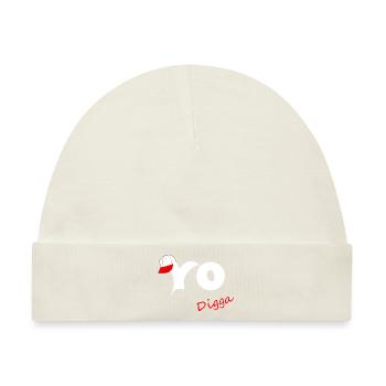 Yo Digga - Baby Premium Organic Mütze - Naturweiß - Vorne
