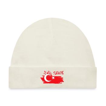 Türkiye Türkei Turkey - Baby Premium Organic Mütze - Naturweiß - Vorne