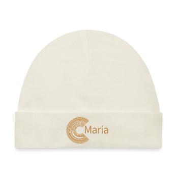 Für Maria - Baby Premium Organic Mütze - Naturweiß - Vorne