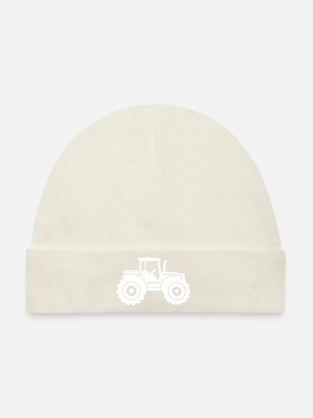 Traktor - Baby Premium Organic Mütze - Naturweiß