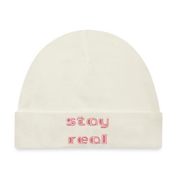 stay real - Baby Premium Organic Mütze - Naturweiß - Vorne