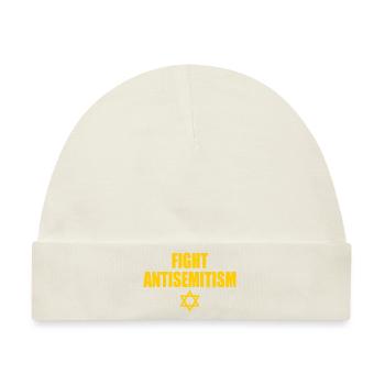 fight antisemitism - Baby Premium Organic Mütze - Naturweiß - Vorne
