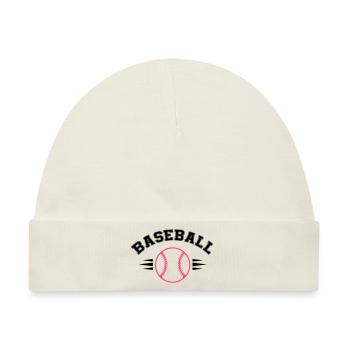 baseball - Baby Premium Organic Mütze - Naturweiß - Vorne