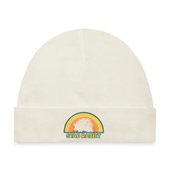 Stab Kaninchen Stachelschwein Wildlife - Baby Premium Organic Mütze - Naturweiß - Vorne