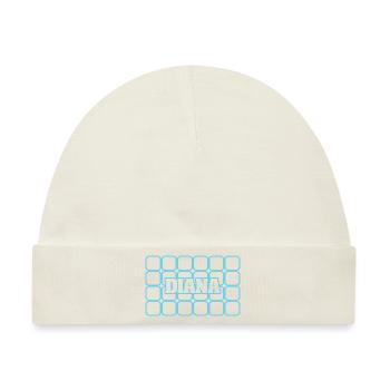 Männername Diana - Baby Premium Organic Mütze - Naturweiß - Vorne