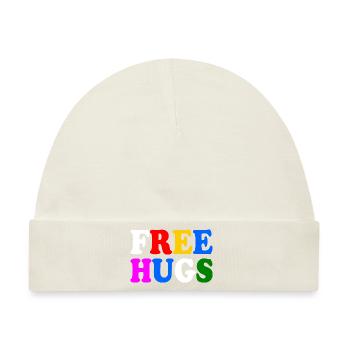 Free hugs - Baby Premium Organic Mütze - Naturweiß - Vorne