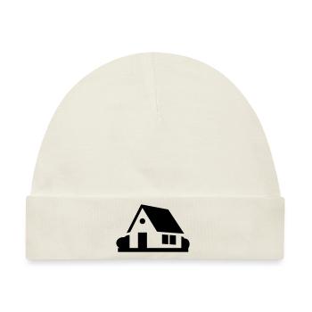 Haus - Baby Premium Organic Mütze - Naturweiß - Vorne