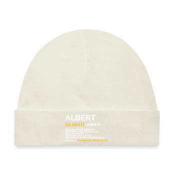 Albert - Baby Premium Organic Mütze - Naturweiß - Vorne