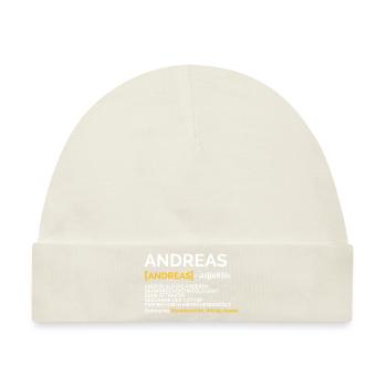 Andreas - Baby Premium Organic Mütze - Naturweiß - Vorne