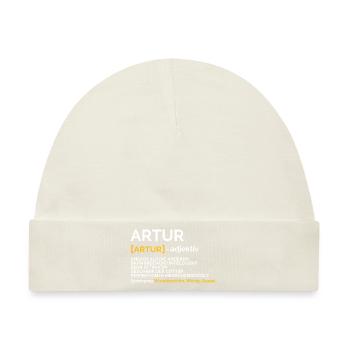 Artur - Baby Premium Organic Mütze - Naturweiß - Vorne