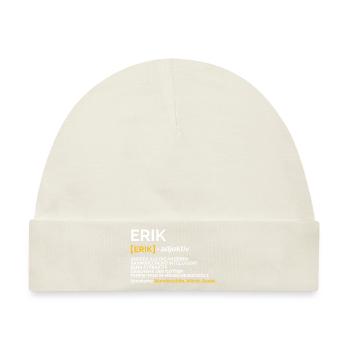 Erik - Baby Premium Organic Mütze - Naturweiß - Vorne