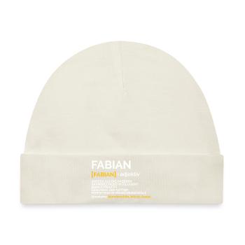 Fabian - Baby Premium Organic Mütze - Naturweiß - Vorne