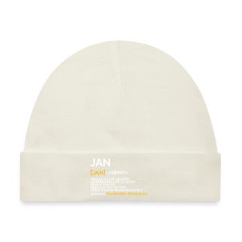 jan - Baby Premium Organic Mütze - Naturweiß - Vorne