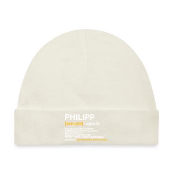 Philipp - Baby Premium Organic Mütze - Naturweiß - Vorne