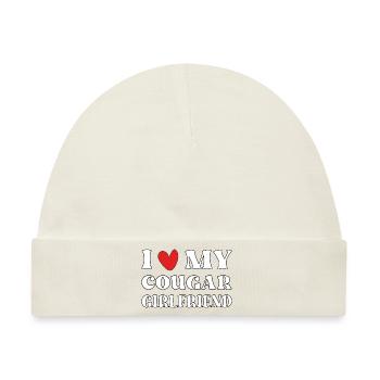 Ich liebe meine heiße Cougar Freundin - Baby Premium Organic Mütze - Naturweiß - Vorne