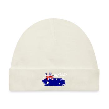 Australien Australia - Baby Premium Organic Mütze - Naturweiß - Vorne