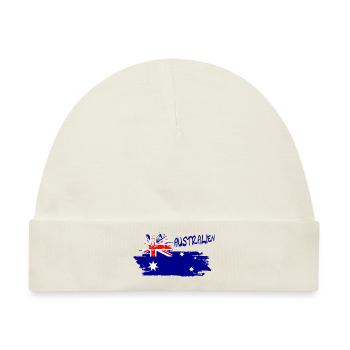 Austrailien Australia - Baby Premium Organic Mütze - Naturweiß - Vorne