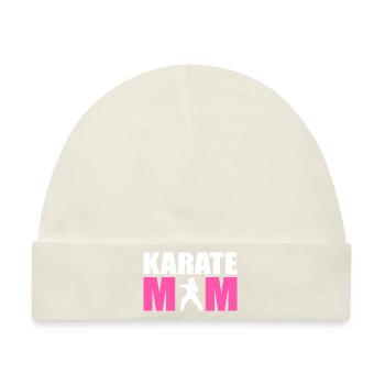 Karate Selbstverteidigung Kampfsport - Baby Premium Organic Mütze - Naturweiß - Vorne