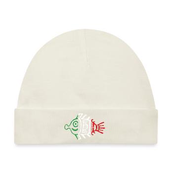 Aztekensymbol mexikanische Maya mexikanische Flagge Schuhschnabel - Baby Premium Organic Mütze - Naturweiß - Vorne