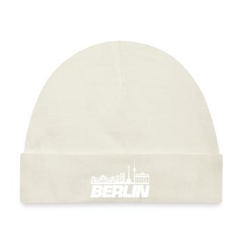 berlin skyline 1 - Baby Premium Organic Mütze - Naturweiß - Vorne