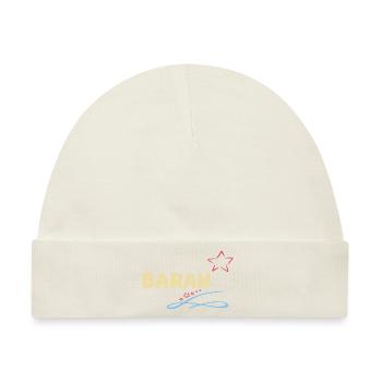 Geschenk Baran - Baby Premium Organic Mütze - Naturweiß - Vorne