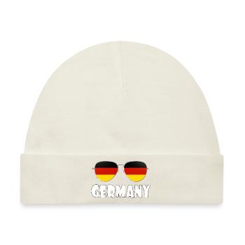 Germany Sunglasses love Germany - Baby Premium Organic Mütze - Naturweiß - Vorne